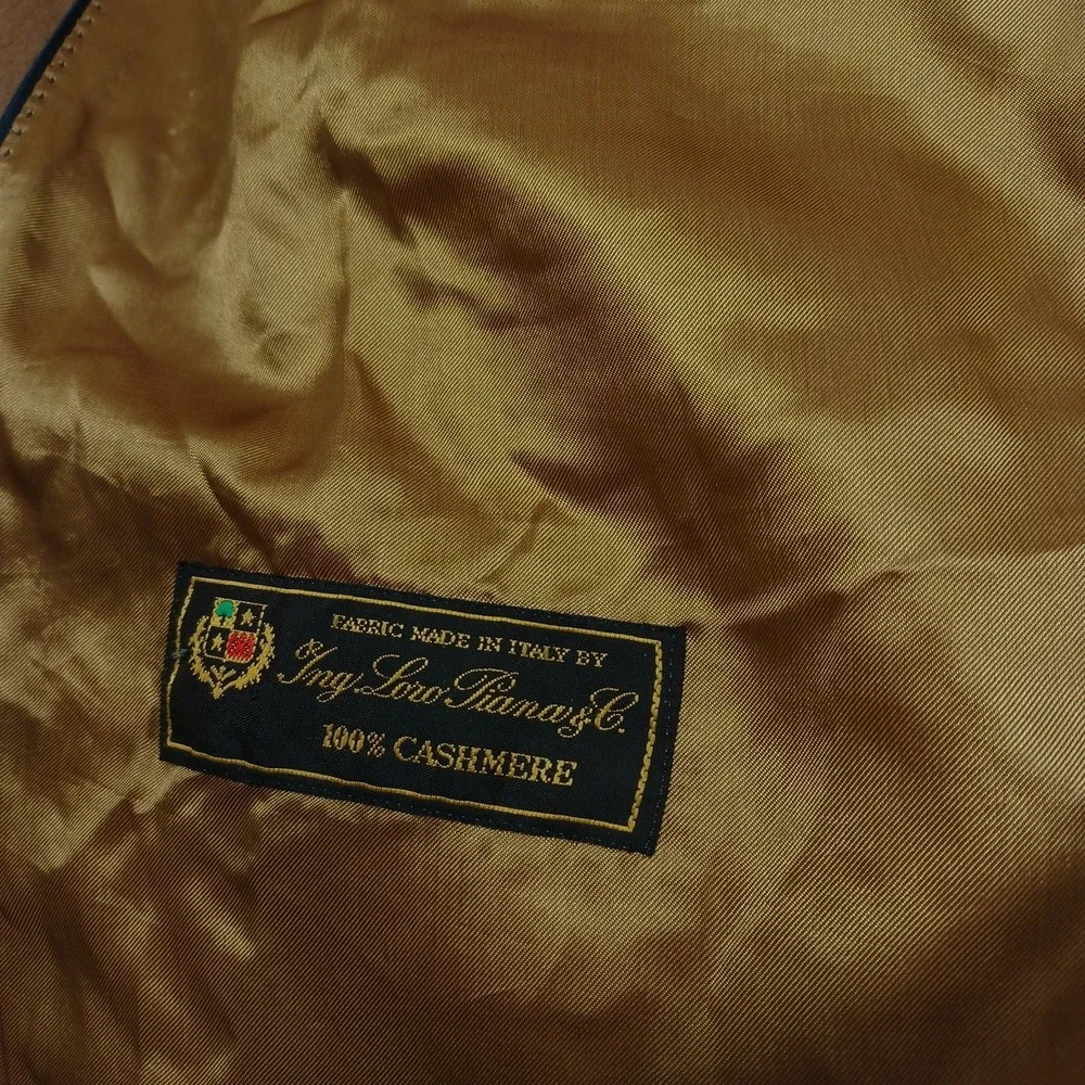 Eduard Dressler Blazer Mens 54‎ brown Cashmere Pockets Loro Piana